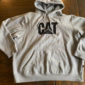 CAT Caterpillar Heavy Machinery Equipment Hoodie Sweatshirt Embroidered Logo 2XL